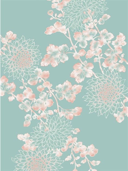 【華徒然×吉木千沙都】浴衣 乱菊(HT-26 乱菊(ミント))