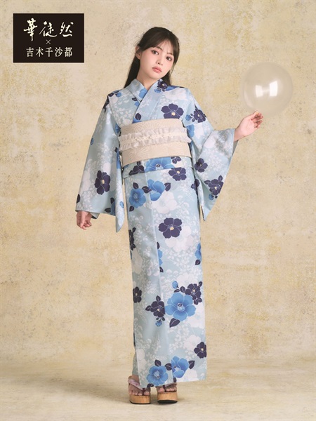 【華徒然×吉木千沙都】C320_HT-1 椿(水色)(C320_HT-1 椿(水色))