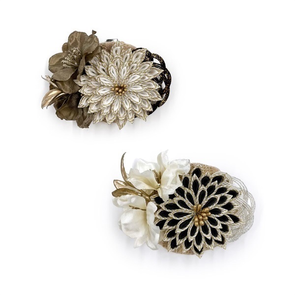 帯留め 菊つまみ