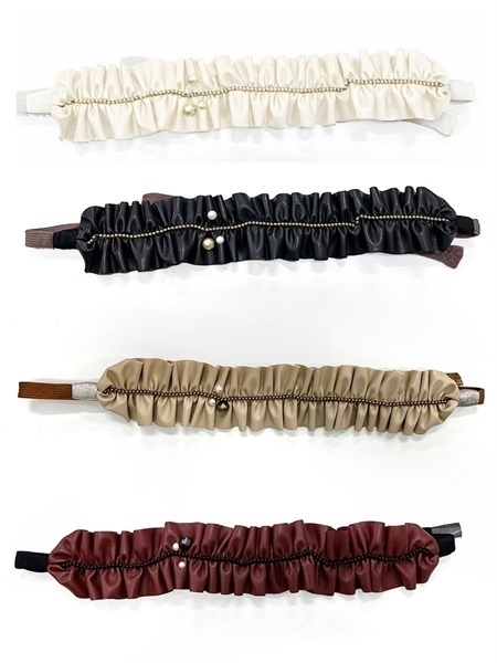 帯締め　ソフトレザー