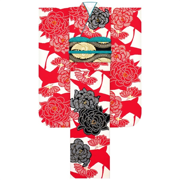 【Web限定】振袖レンタルセット 疋田乱菊(赤)
