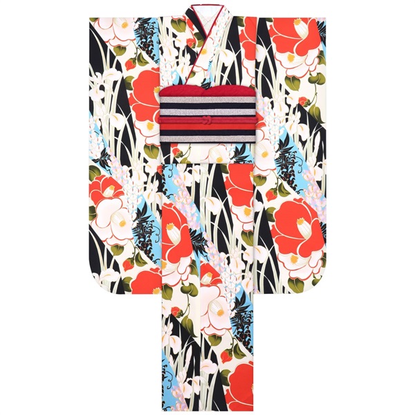 【Web限定】F2702 花きりばみ 黒