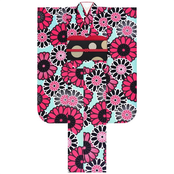 【Web限定】振袖レンタルセット 大菊(浅葱色)