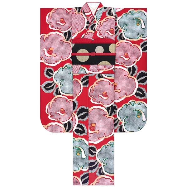 【Web限定】振袖レンタルセット 疋田椿(赤)