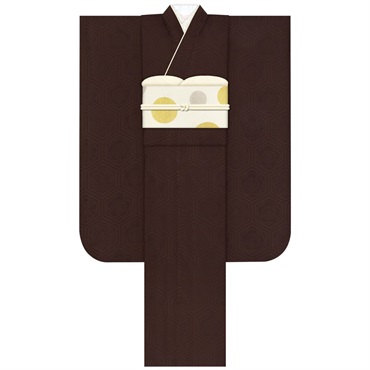 F2717 華亀甲 ブラウン