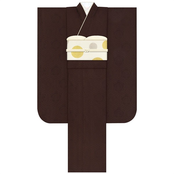 F2717 華亀甲 ブラウン