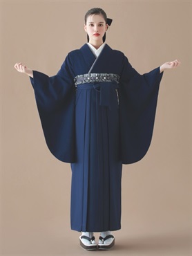 袴 レンタル 卒業式 大学生 華亀甲 紺