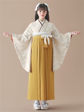 袴 レンタル 卒業式 大学生 牡丹と鉄線 バニラ